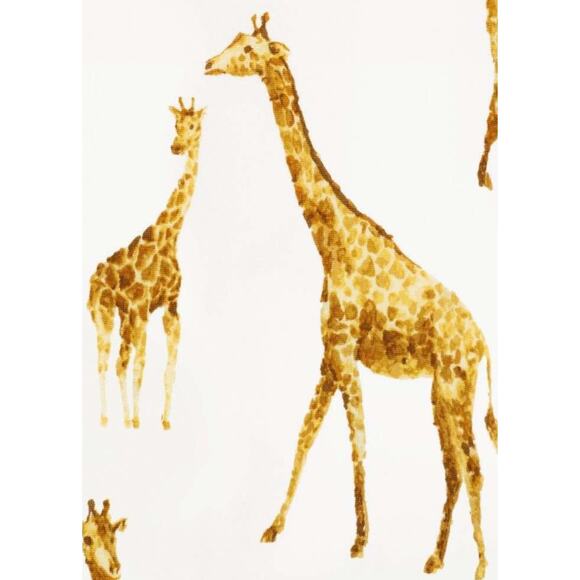 MILKBARN Orange Giraffe Bamboo Zipper Footed Romper NWT 6-9 Months - Picture 2 of 2